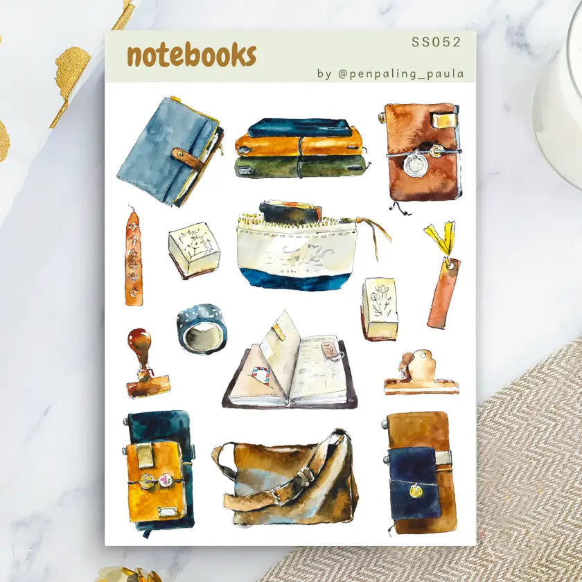 Stickervel Notebooks - Penpaling Paula