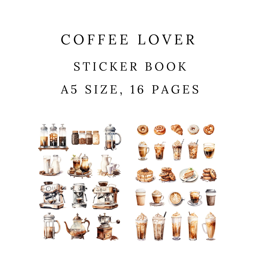 Stickerboek Coffee Lover - Penpaling Paula