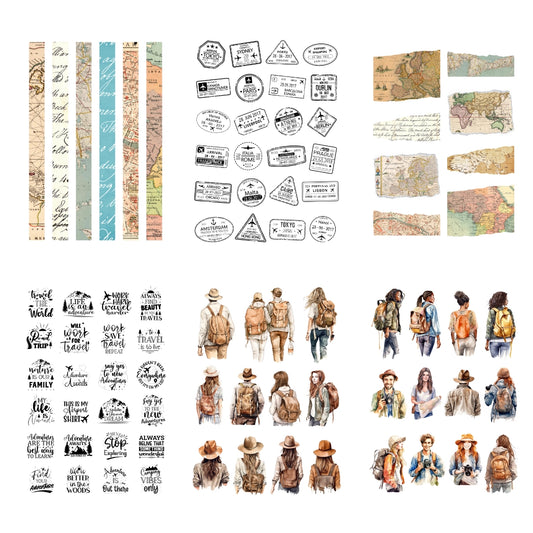 Stickerboek Travel the World - Penpaling Paula