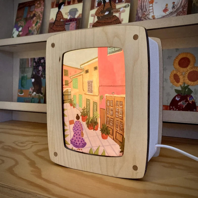 Kaartenlamp Esdoornhout - het Houtlokael