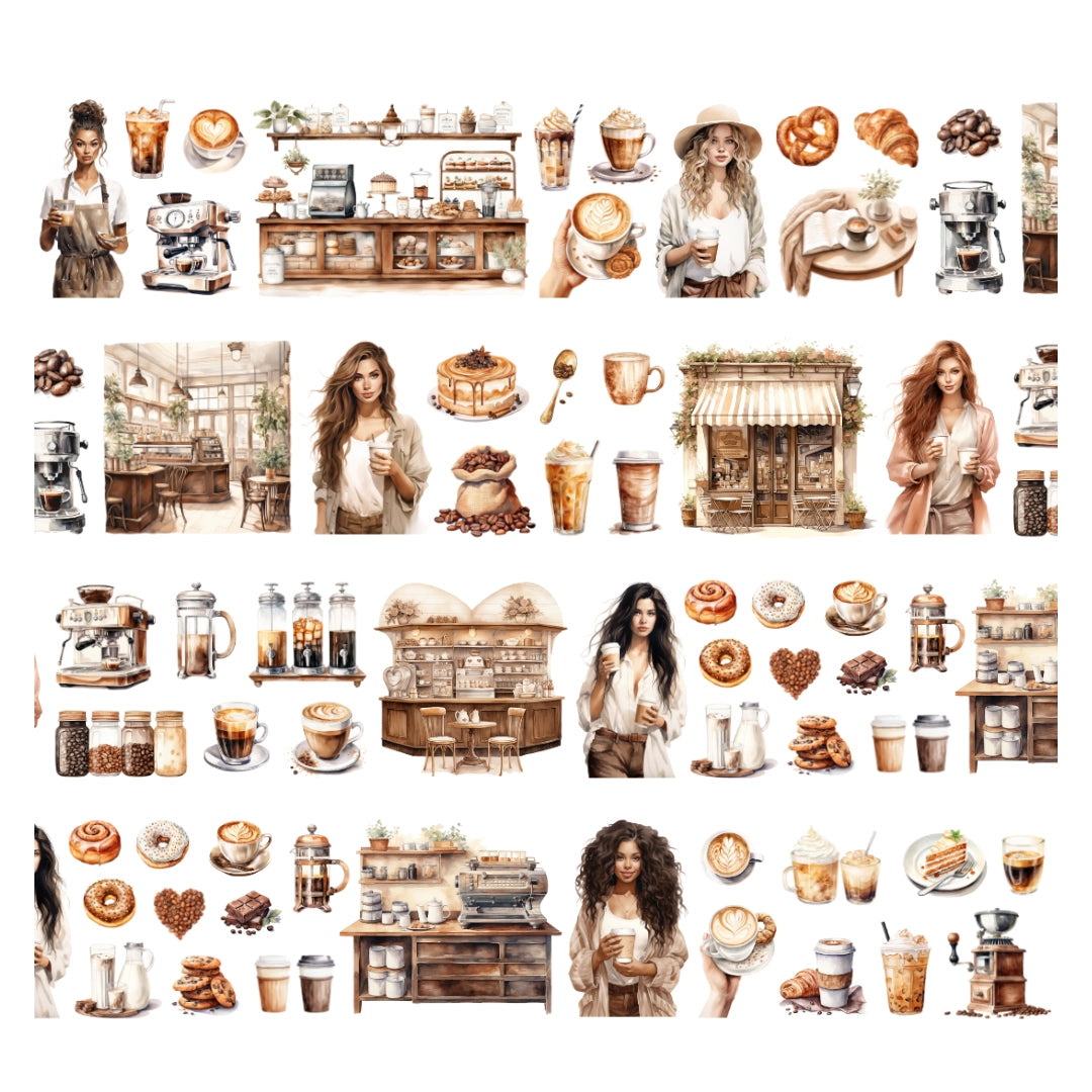 PET tape Coffee Lover 1 meter - Penpaling Paula