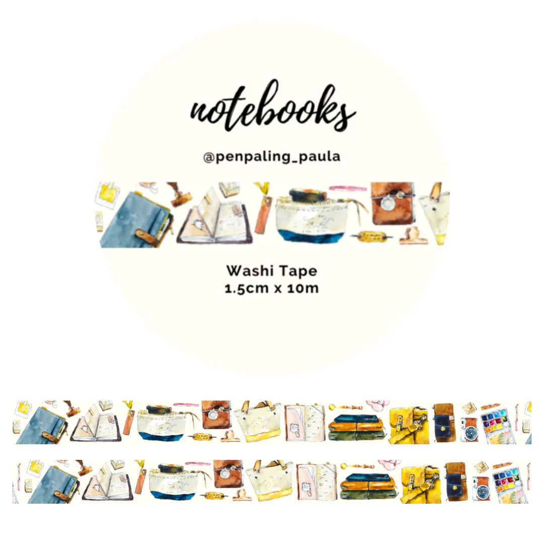 Washi tape Notebooks - Penpaling Paula