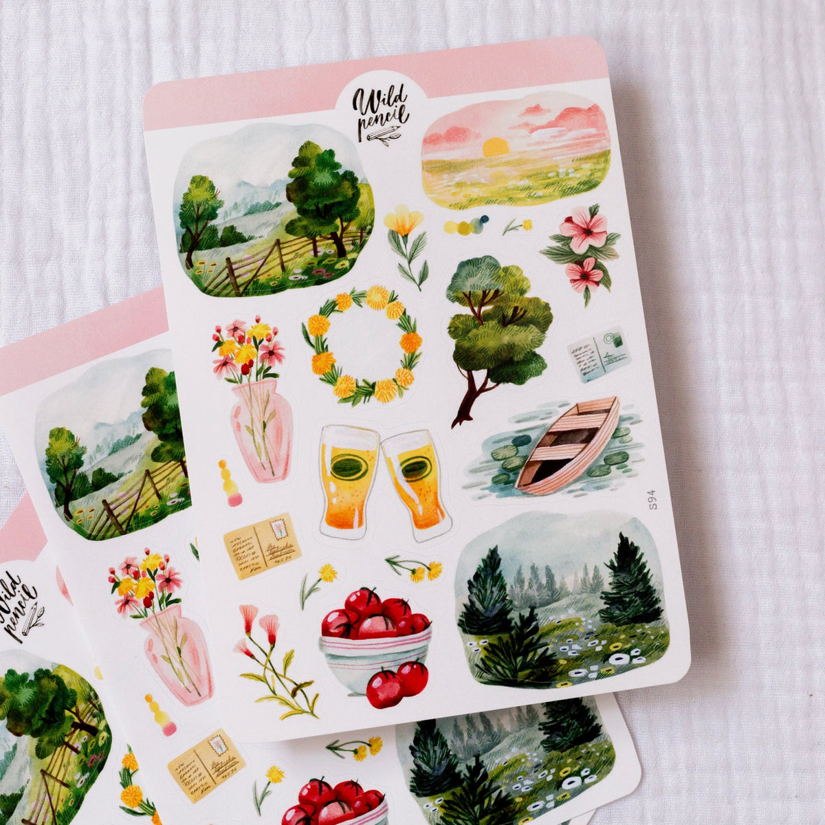 Stickervel Summer in the Nature - Wild Pencil