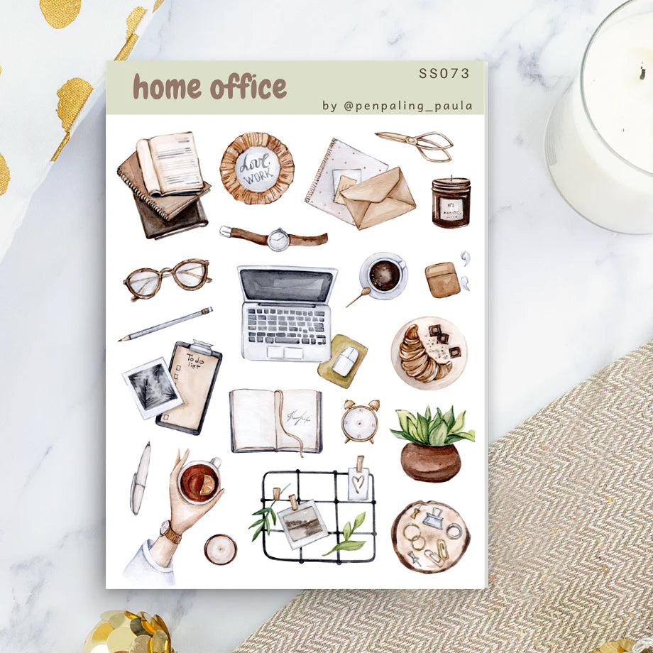 Stickervel Home Office - Penpaling Paula