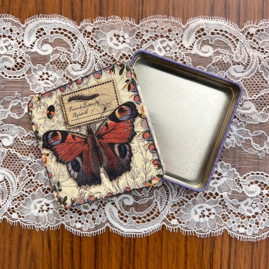 Cadeaublikje Vintage Vlinders Peacock