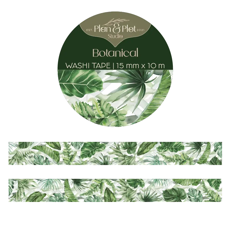 Washi tape Botanical - Plan & Plot Studio