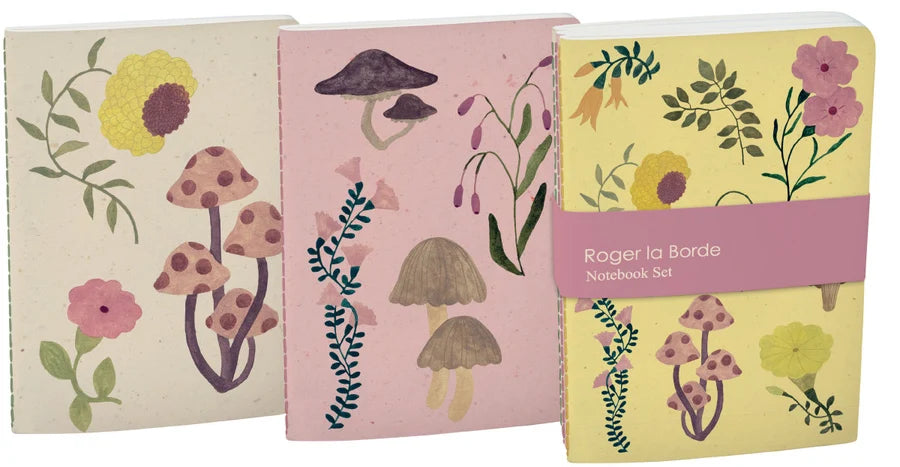 Set A6 notitieboekjes Flora and Fungi - Roger la Borde