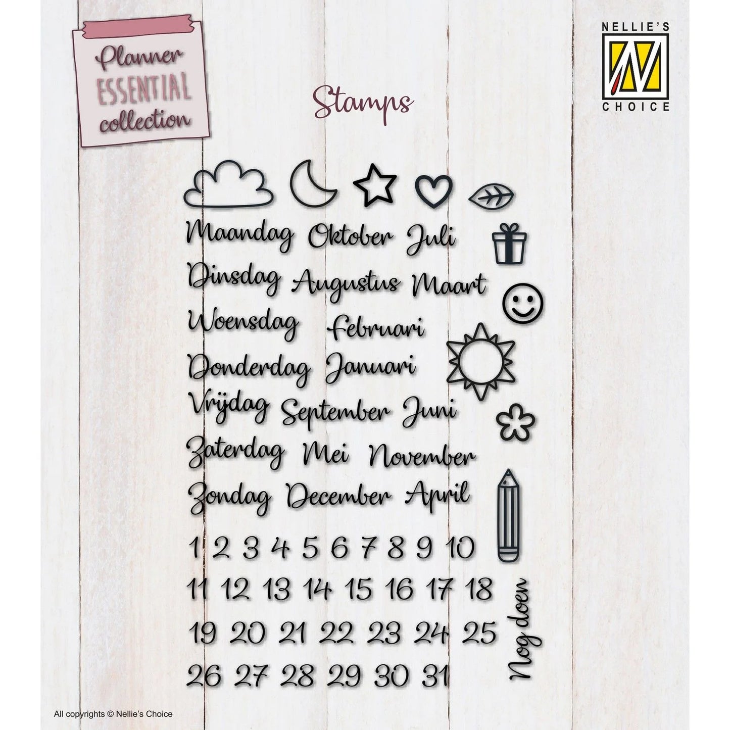 Stempelset Planner - Nellie's Choice