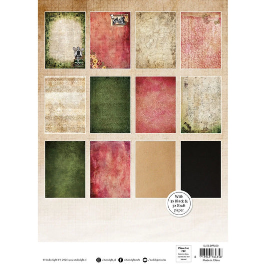 Designer Paper Pad Background Papers A4 - Studio Light