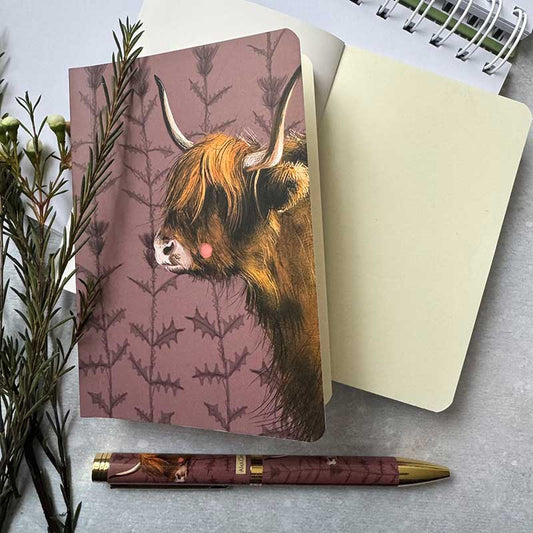Mini notitieboekje Highland Cow - Alex Clark