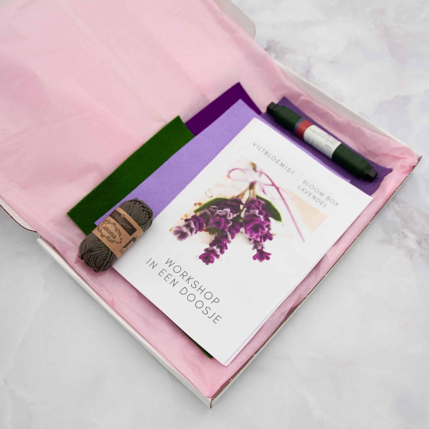 Bloom Box lavendel - De Viltbloemist