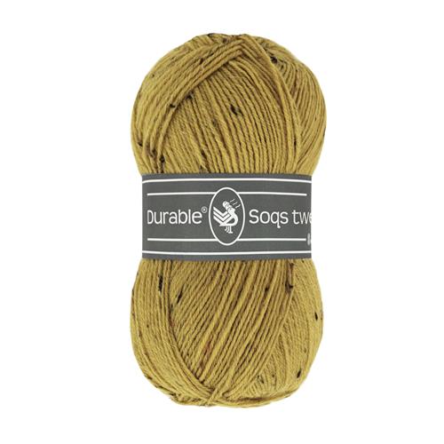 Sokkenwol Tweed 2145 Golden Olive - Durable Soqs