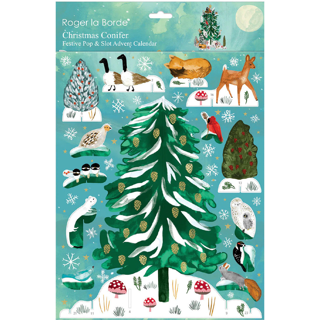 Pop-up adventskalender Christmas Conifer - Roger la Borde
