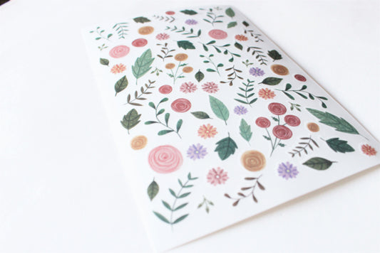 Rub on stickers Summer Flowers - Nikki Dotti