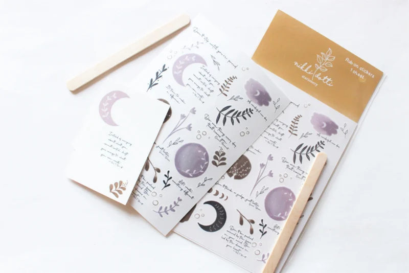 Rub on stickers Wonderful New Day - Nikki Dotti