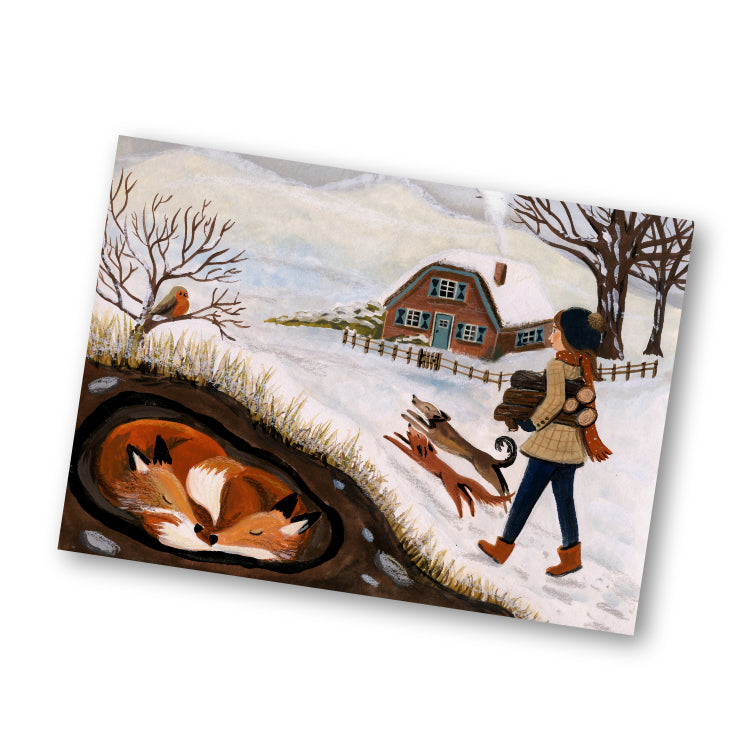 Kaart hout halen - Esther Bennink