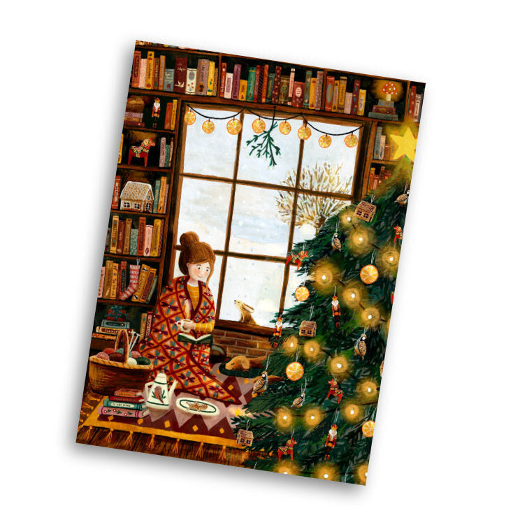Kaart knusse kerst - Esther Bennink