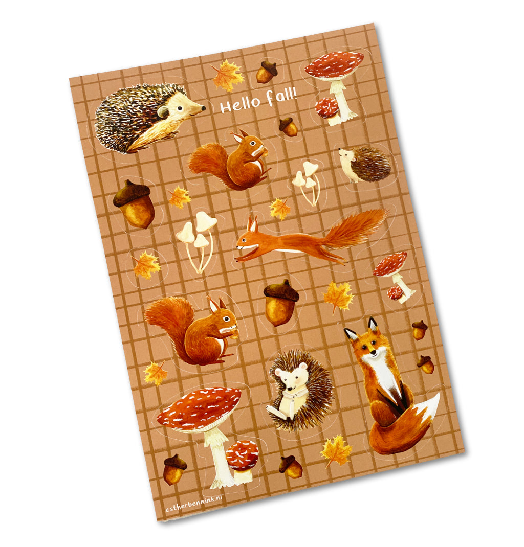 Stickervel Hello Fall - Esther Bennink