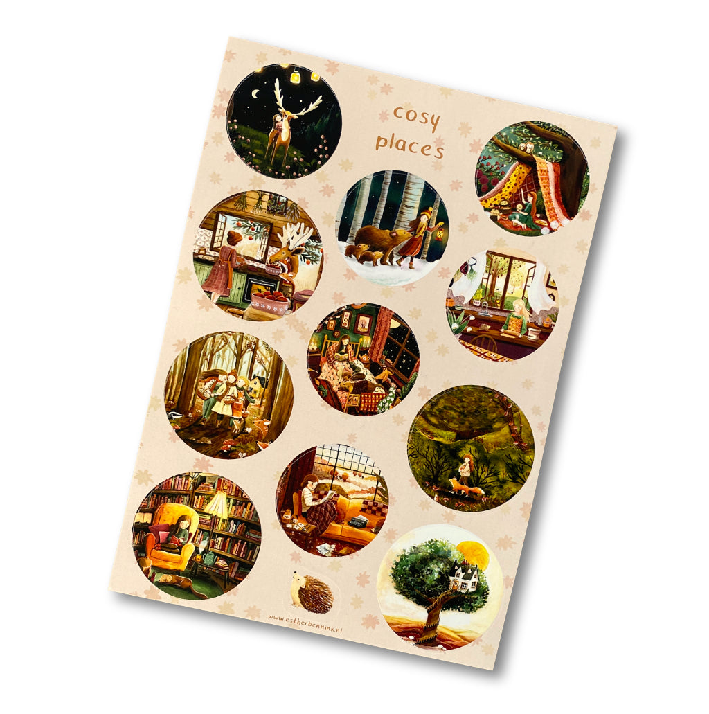 Stickervel Cosy Places - Esther Bennink