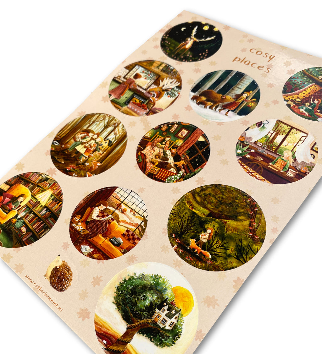 Stickervel Cosy Places - Esther Bennink