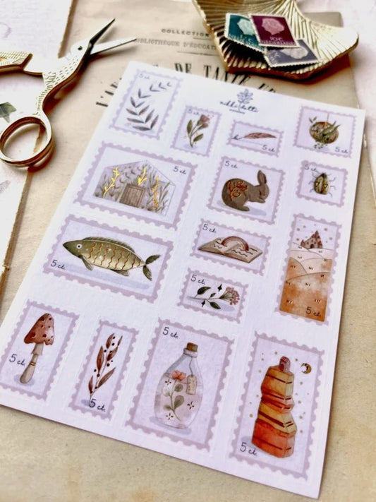 Stickervel Postage Stamps - Nikki Dotti