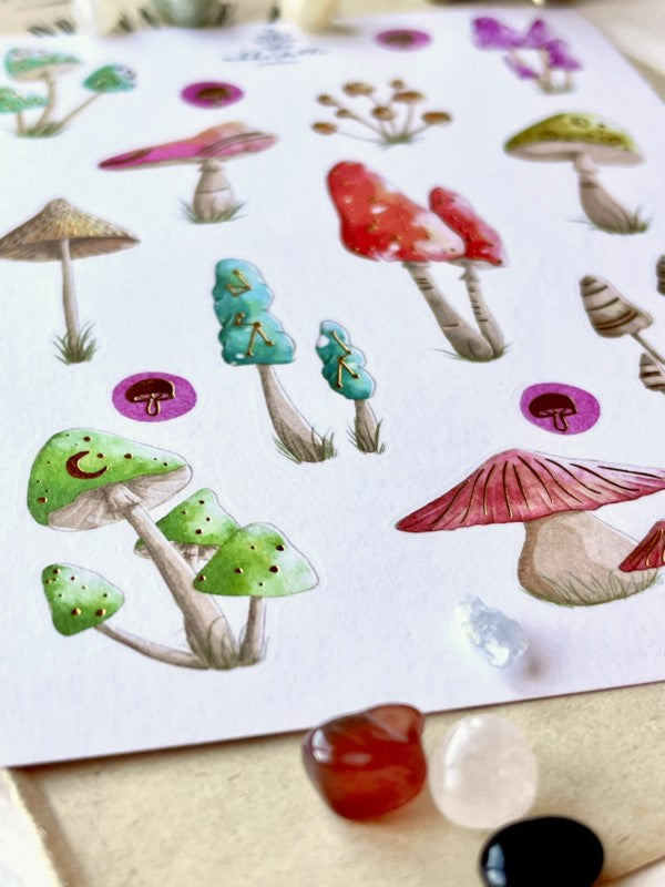 Stickervel Mushrooms - Nikki Dotti