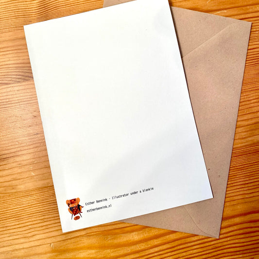 Kaart hout halen - Esther Bennink