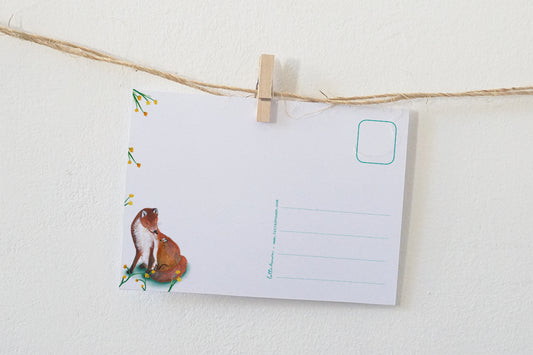 Kaart Grote en kleine vos - Lotte Drouen