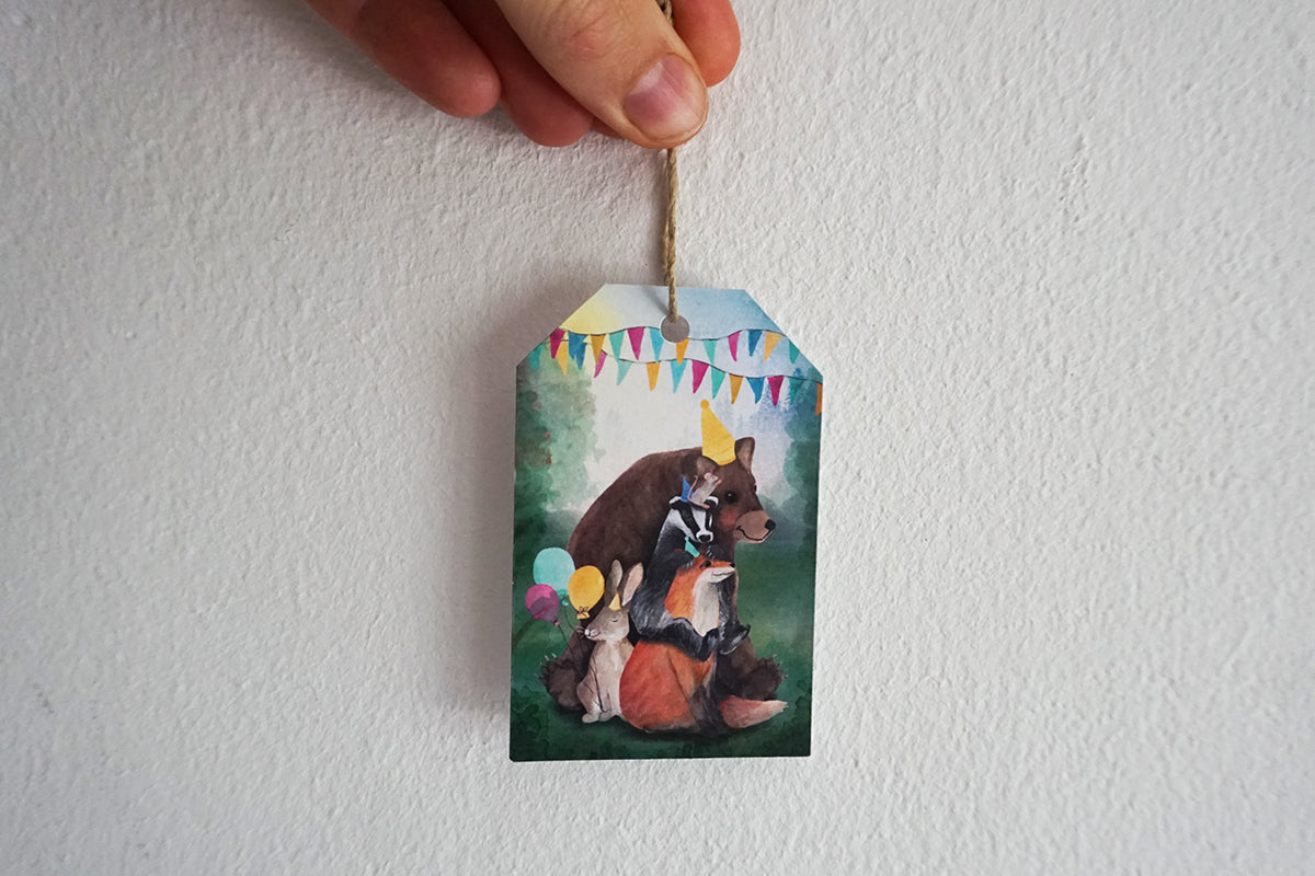 Cadeaulabelset Bosdieren - Lotte Drouen