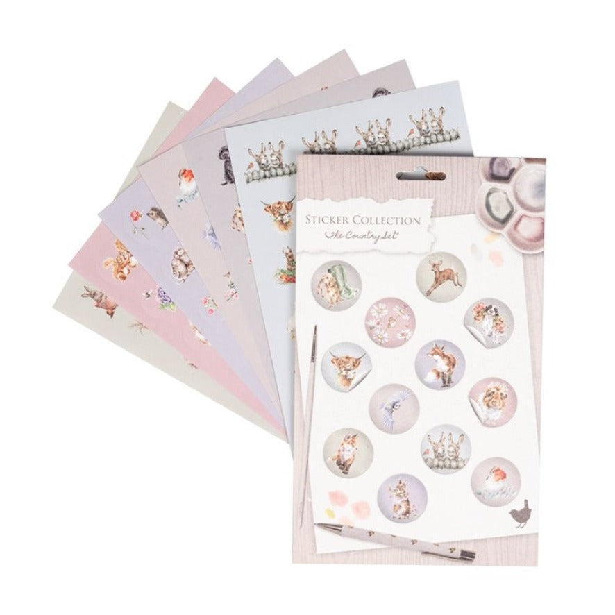 Stickers Dieren The Country Set - Wrendale
