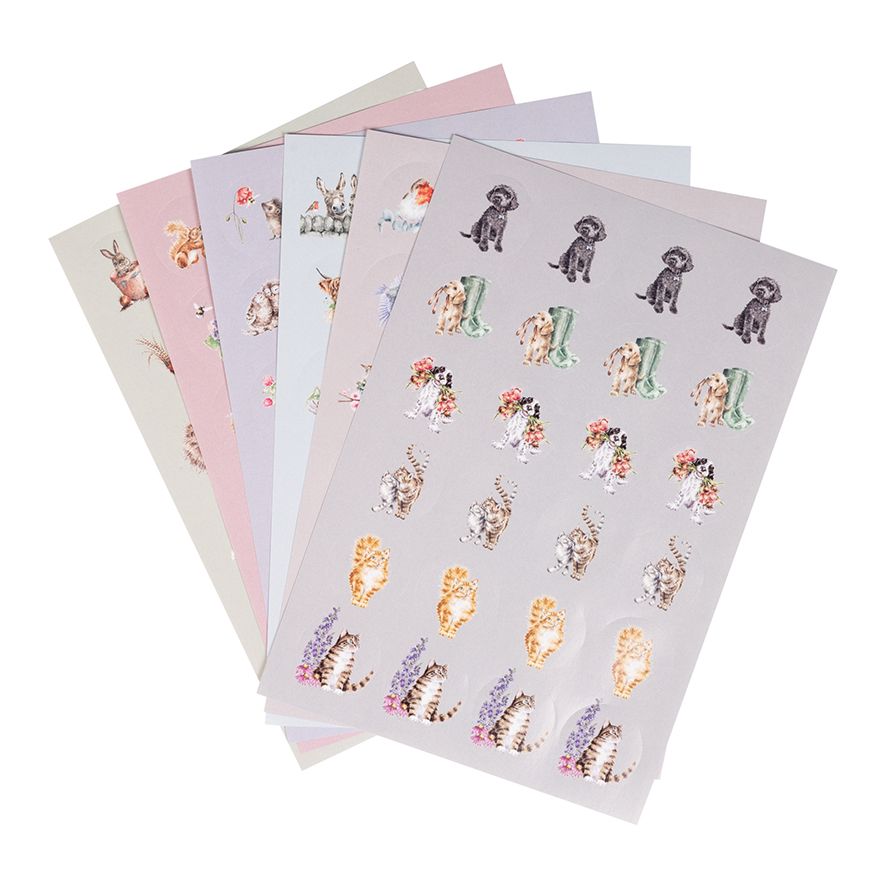 Stickers Dieren The Country Set - Wrendale