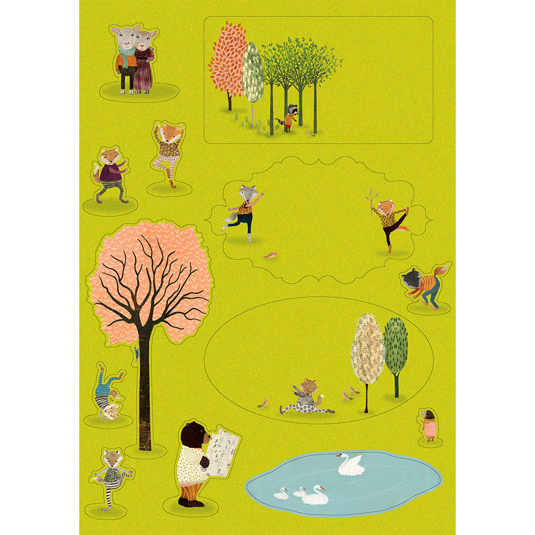 Postpapier Yoga in the Park - Roger la Borde