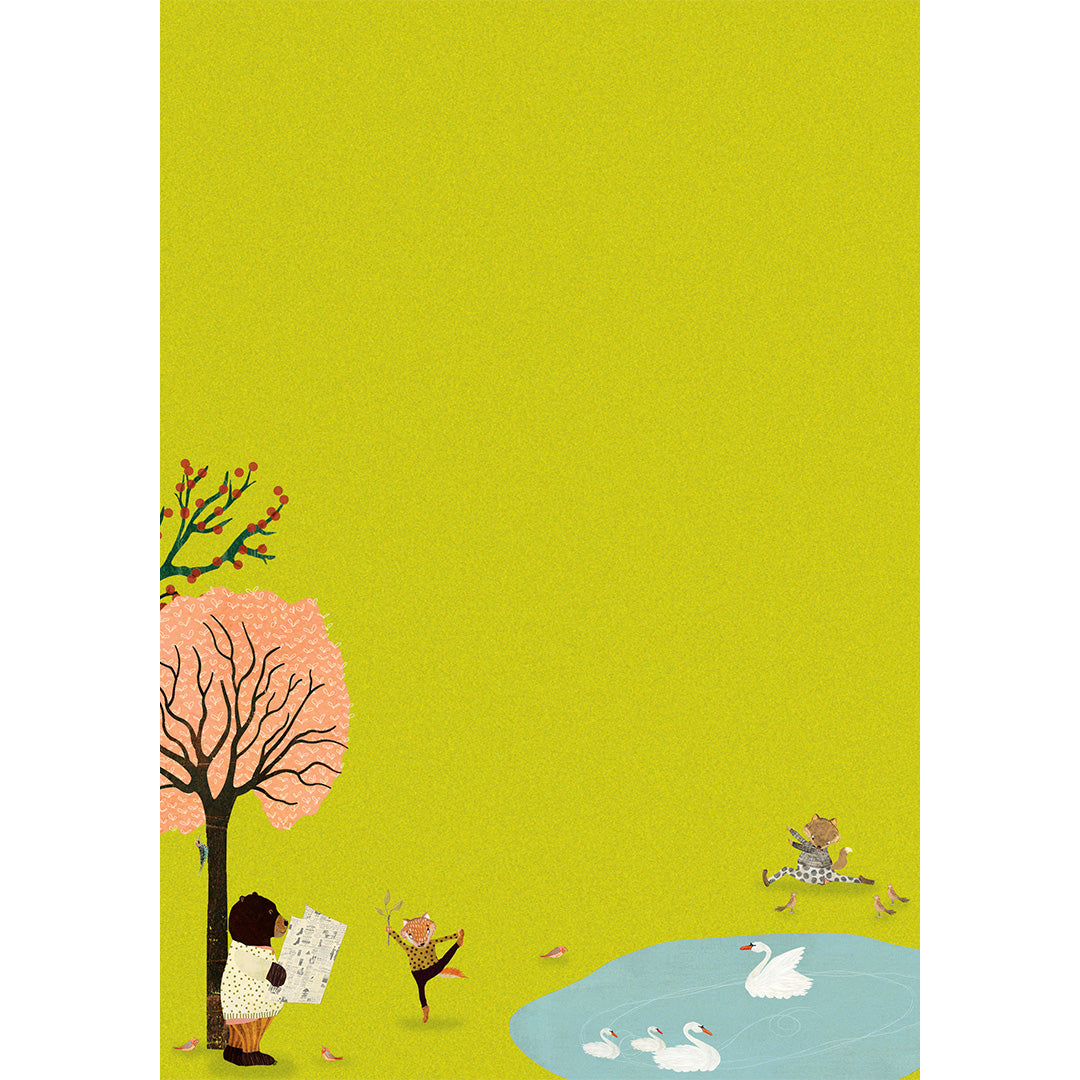 Postpapier Yoga in the Park - Roger la Borde