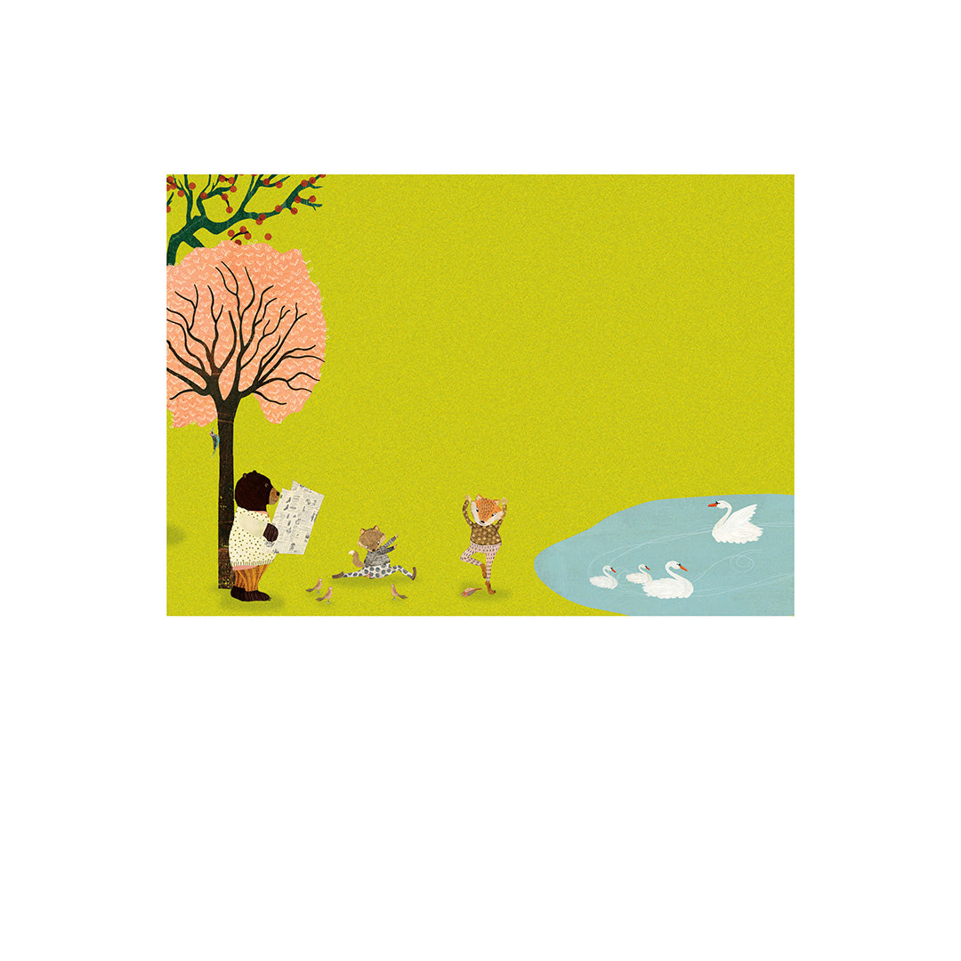 Postpapier Yoga in the Park - Roger la Borde