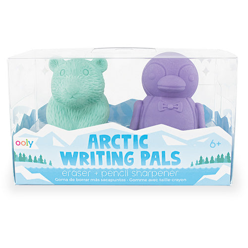 Gum met puntenslijper pinguin en ijsbeer - ooly