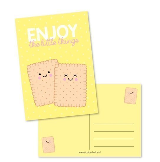 Kaart Enjoy the little things - Studio Schatkist