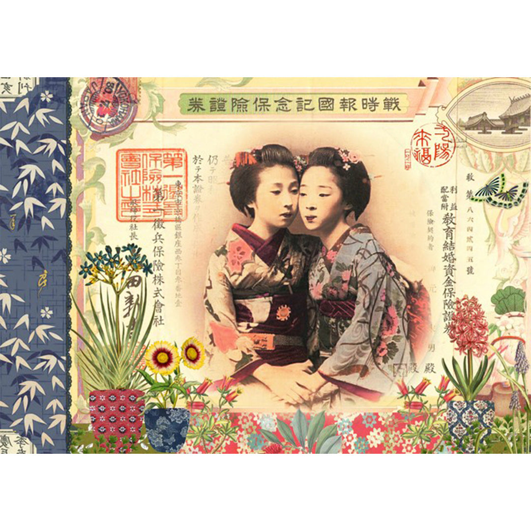 Geïllustreerd notitieboekje Geishas - Gwenaëlle Trolez Créations