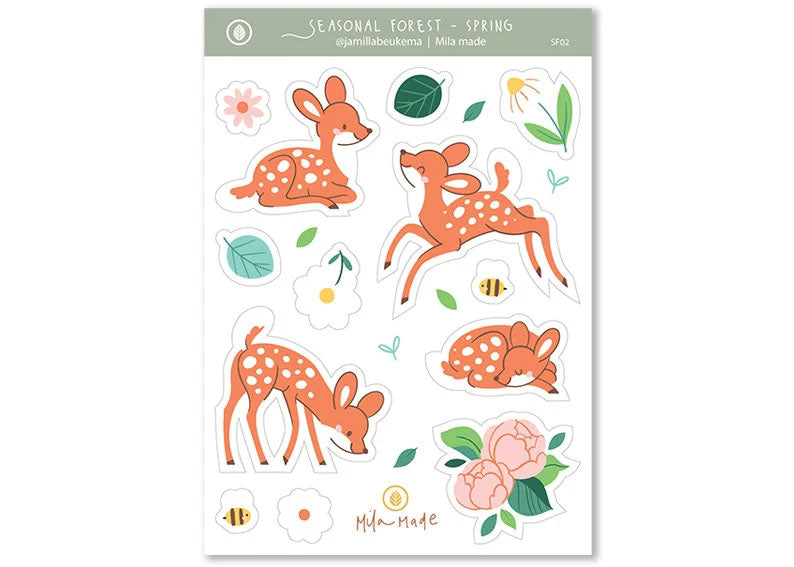 Stickervel Hert - Mila Made