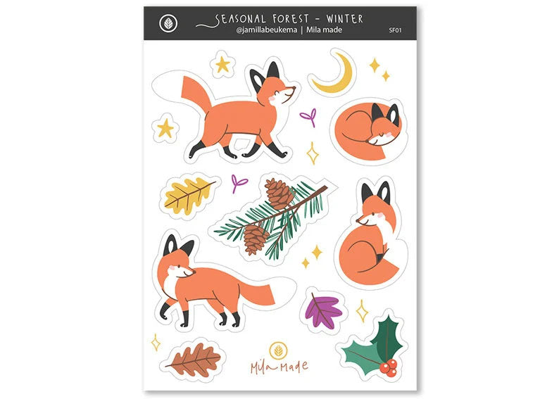 Stickervel Vos - Mila Made