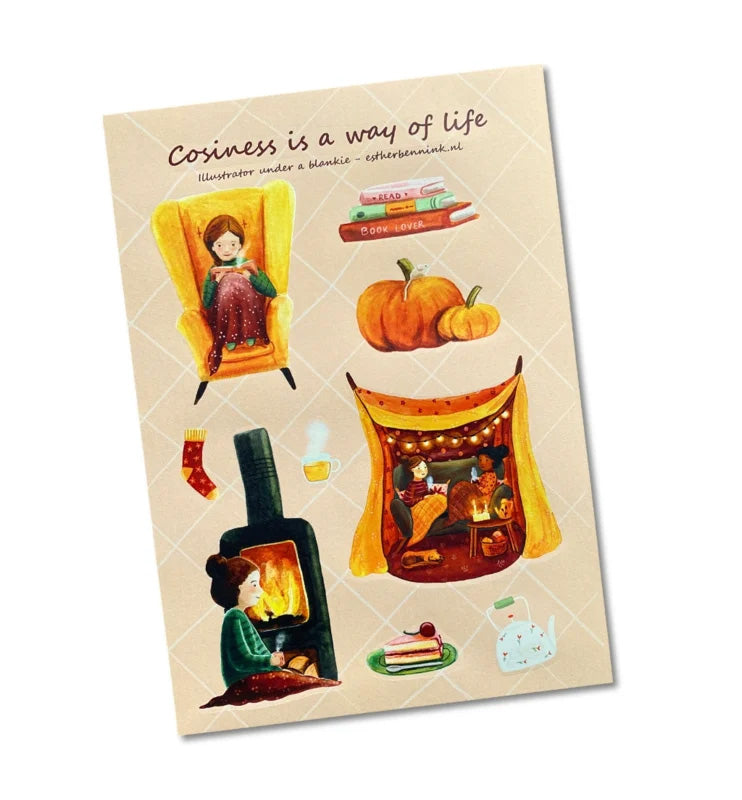 Stickervel Cosiness is a way of life - Esther Bennink