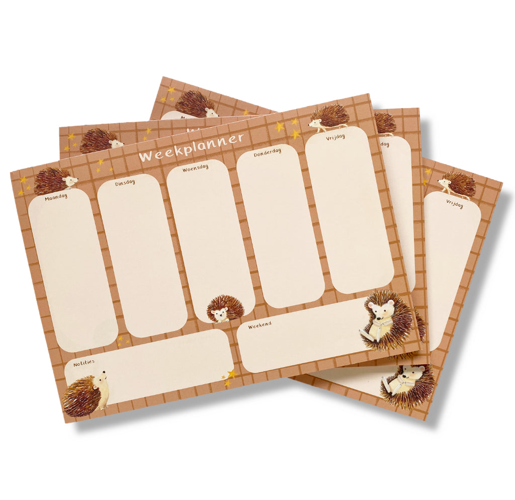 Weekplanner egeltjes - Esther Bennink