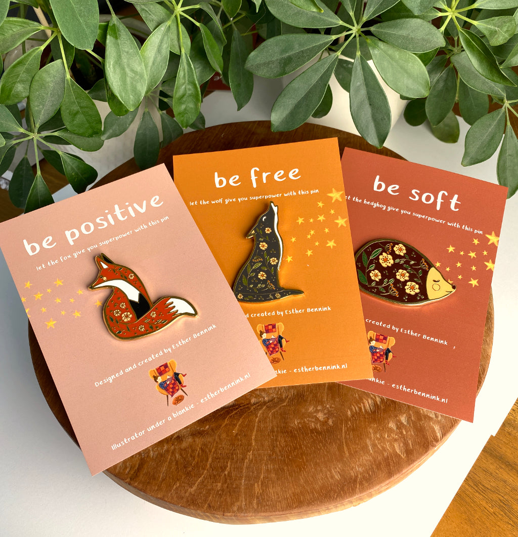 Pin Egel - Be Soft - Esther Bennink