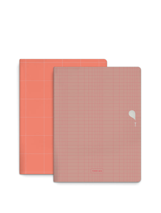 Schriften A5 Carmine Grid / Tangerine Grid - Tinne+Mia