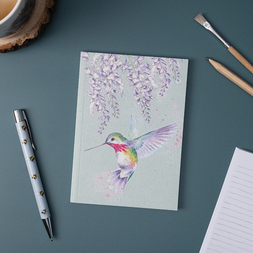 A6 notebook Humming Bird Wisteria Wishes - Wrendale