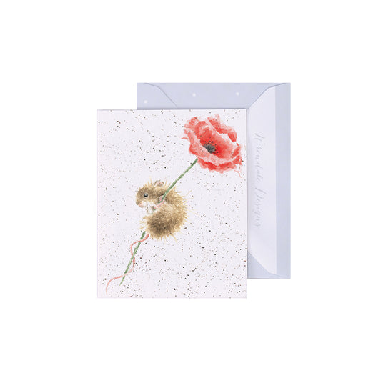 Mini kaartje Muis Poppy - Wrendale