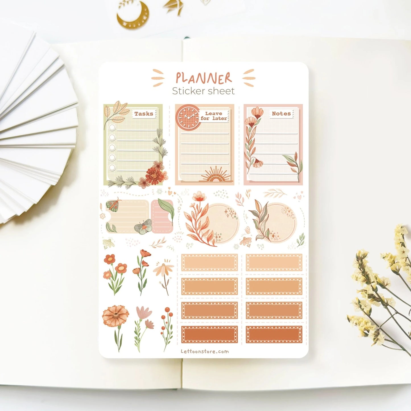 Stickervel Planner Floral - LETTOOn
