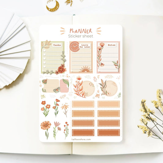 Stickervel Planner Floral - LETTOOn