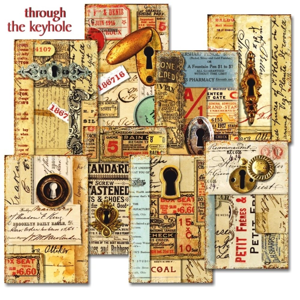 Mini Scrapbook papier Through the Keyhole - Decorer