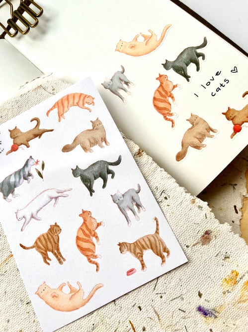 Stickervel I Love Cats - Nikki Dotti