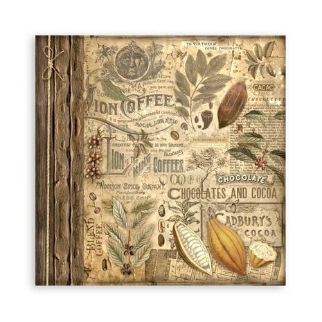 Scrapbook papier 30,5x30,5 cm Coffee and Chocolate - Stamperia